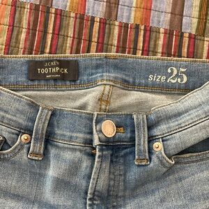 J. Crew Toothpick Jeans - Denim Blue Size 25